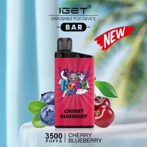 IGET BAR CHERRY BLUEBERRY – 3500 PUFFS