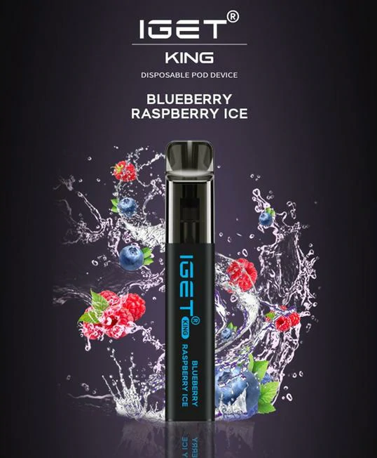 IGET KING BLUEBERRY RASPBERRY ICE – 2600 PUFFS