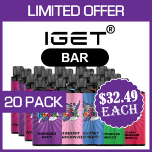 IGET BAR – 3500 PUFFS  – 20 PACK
