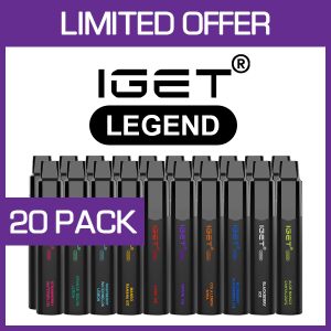IGET LEGEND – 4000 PUFFS  – 20 PACK
