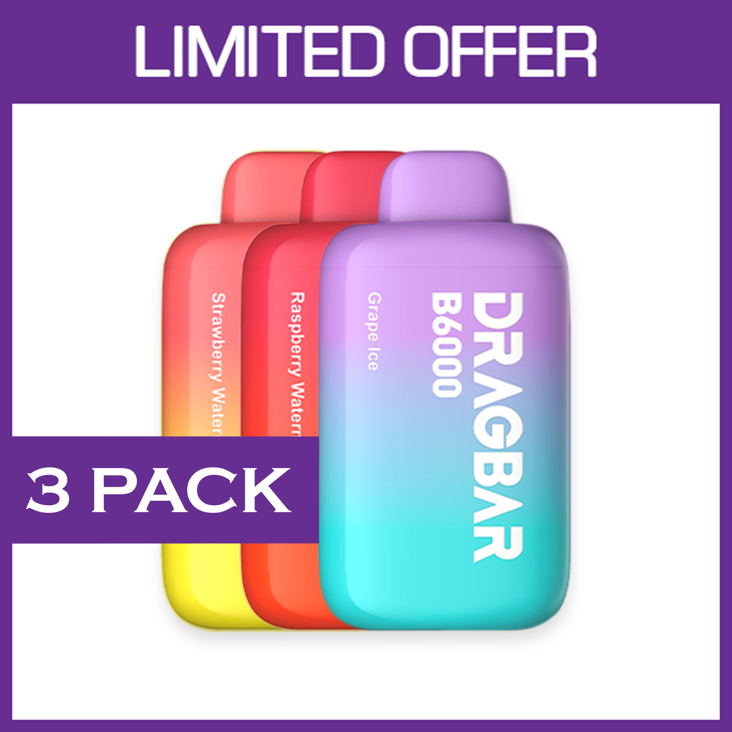 ZOOVOO DRAGBAR - 6000 PUFFS - 3 PACK