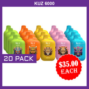 KUZ – 6000 PUFFS - 20 PACK