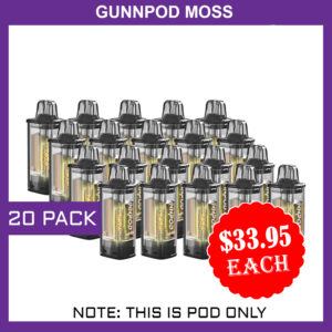 GUNNPOD MOSS - 20 PACK - 8000 PUFFS - POD ONLY