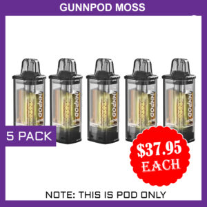 GUNNPOD MOSS - 5 PACK - 8000 PUFFS - POD ONLY