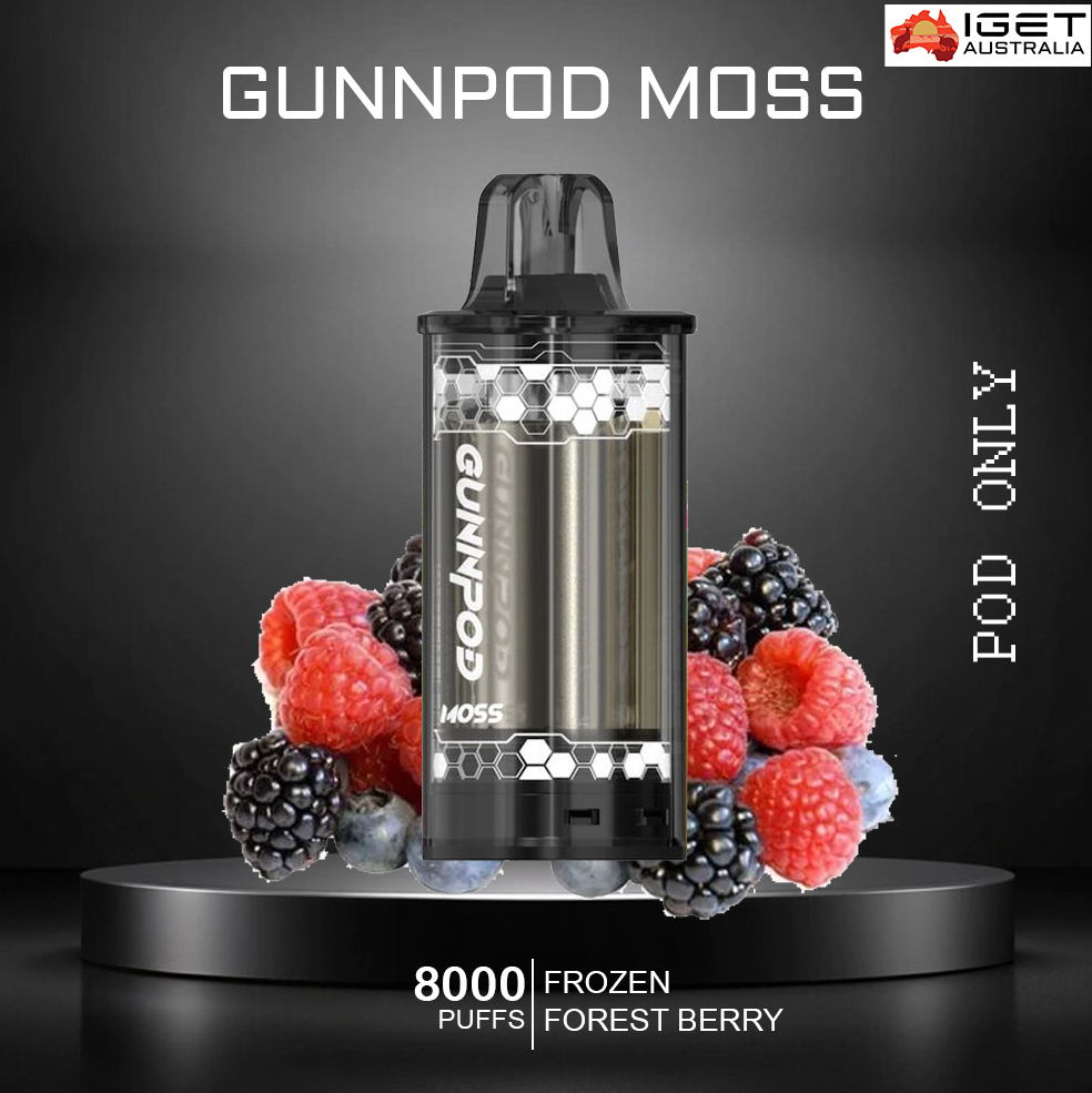 GUNNPOD MOSS - FROZEN FOREST BERRY - 8000 PUFFS - POD ONLY