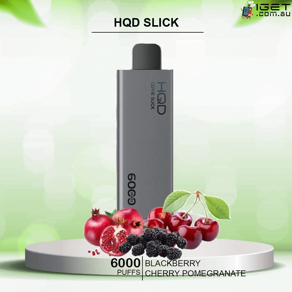 HQD SLICK BLACKBERRY CHERRY POMEGRANATE - 6000 PUFFS