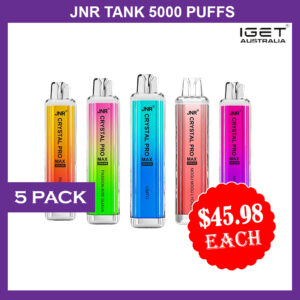 JNR CRYSTAL PRO MAX - 5000 PUFFS - 5 PACK