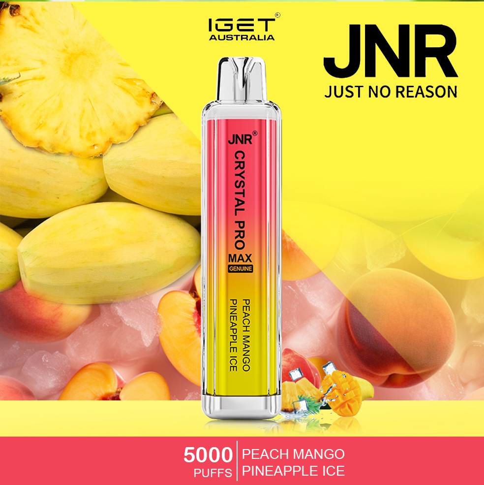 JNR CRYSTAL PRO MAX - PEACH MANGO PINEAPPLE ICE - 5000 PUFFS