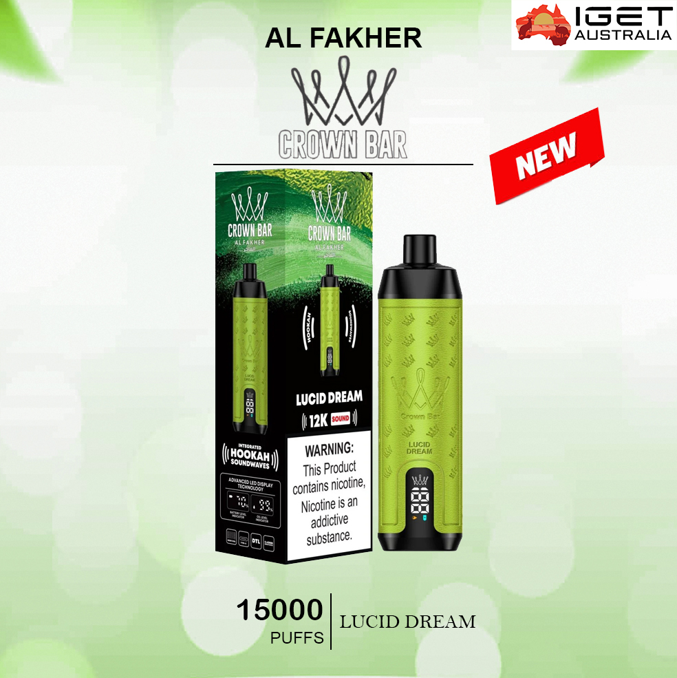 ALFAKHER CROWN BAR - LUCID DREAMS - 15000 PUFFS