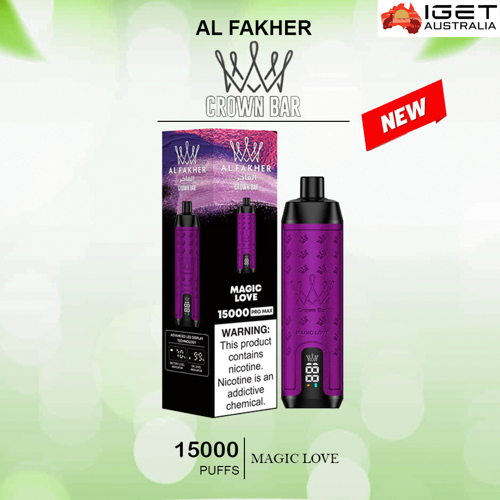 ALFAKHER CROWN BAR - MAGIC LOVE - 15000 PUFFS