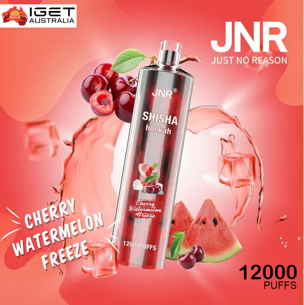 JNR SHISHA HOOKAH - CHERRY WATERMELON FREEZE - 12000 PUFFS