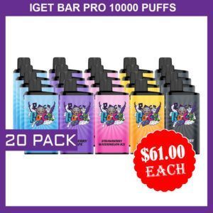 IGET BAR PRO 10000 PUFFS -  20 PACK