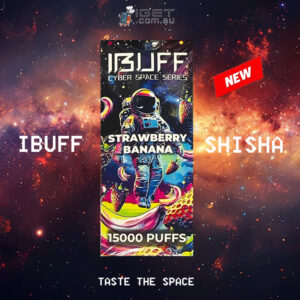 IBUFF SHISHA - STRAWBERRY BANANA - 15000 PUFFS
