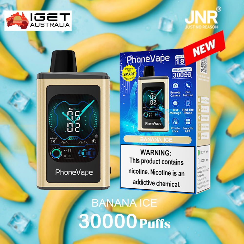 JNR PhoneVape BANANA ICE - 30000 PUFFS