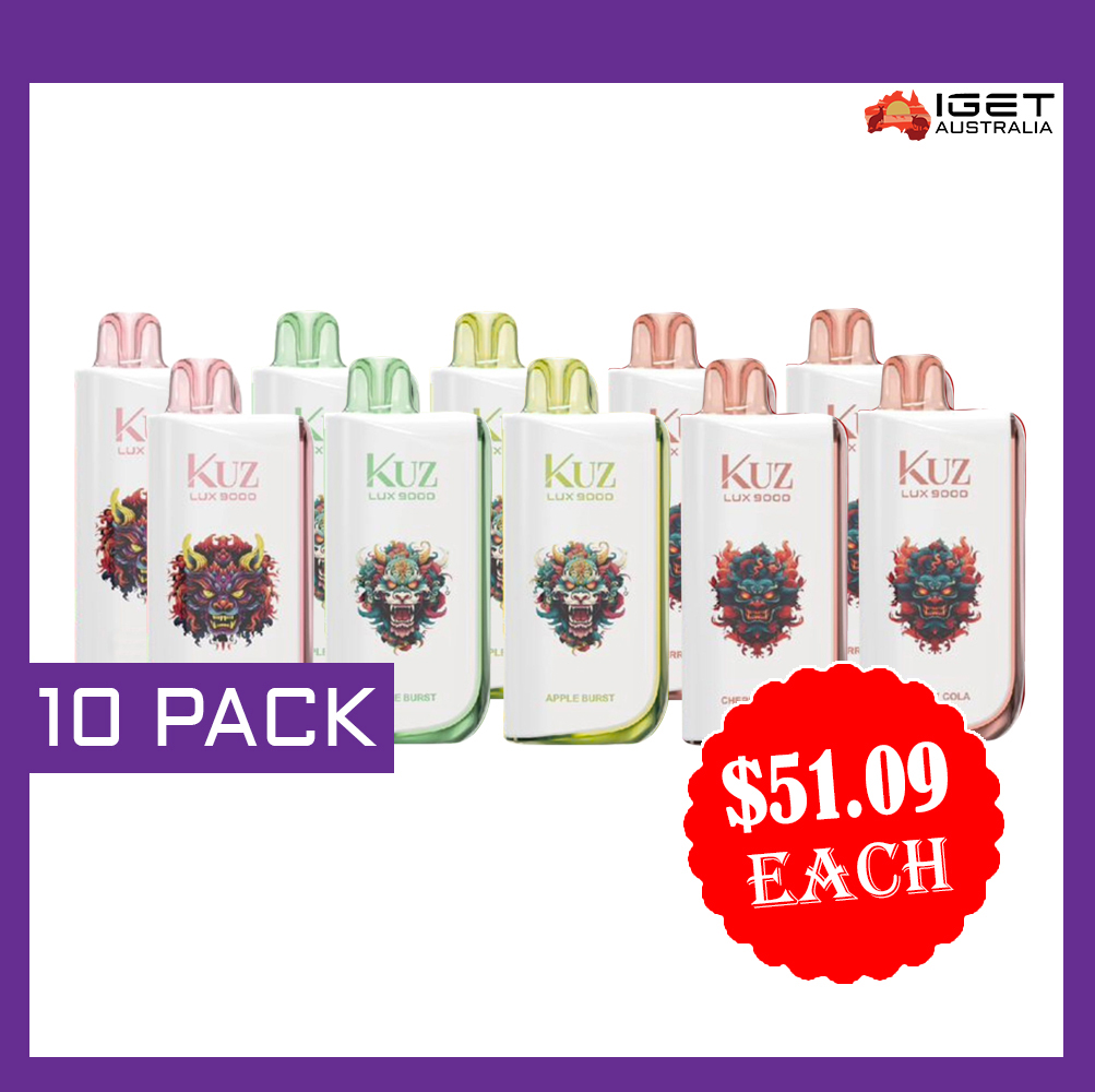 KUZ LUX 9000 PUFFS - 10 PACK