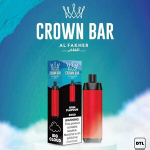 ALFAKHER CROWN BAR GUM FLAVOUR - 8000 PUFFS