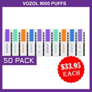VOZOL 9000 PUFFS - 50 PACK