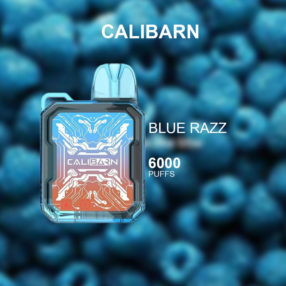 CALIBARN BLUE RAZZ - 6000 PUFFS