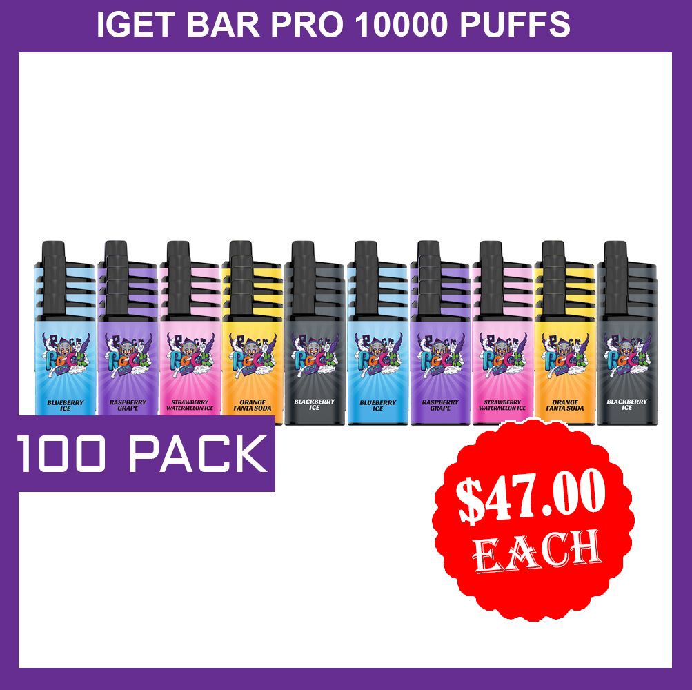 IGET BAR PRO 10000 PUFFS - 100 PACK