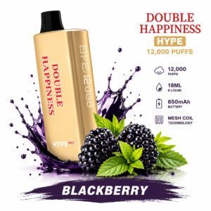 DOUBLE HAPPINESS HYPE BLACKBERRY ICE - 12000 PUFFS
