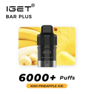 IGET BAR PLUS KIWI PINEAPPLE ICE 6000 PUFFS