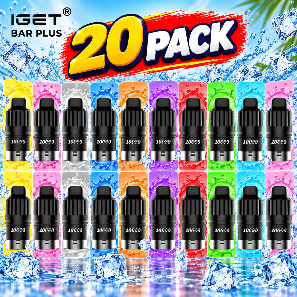 IGET BAR PLUS S3 10000 PUFFS 20 PACK