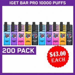 IGET BAR PRO 10000 PUFFS -  200 PACK