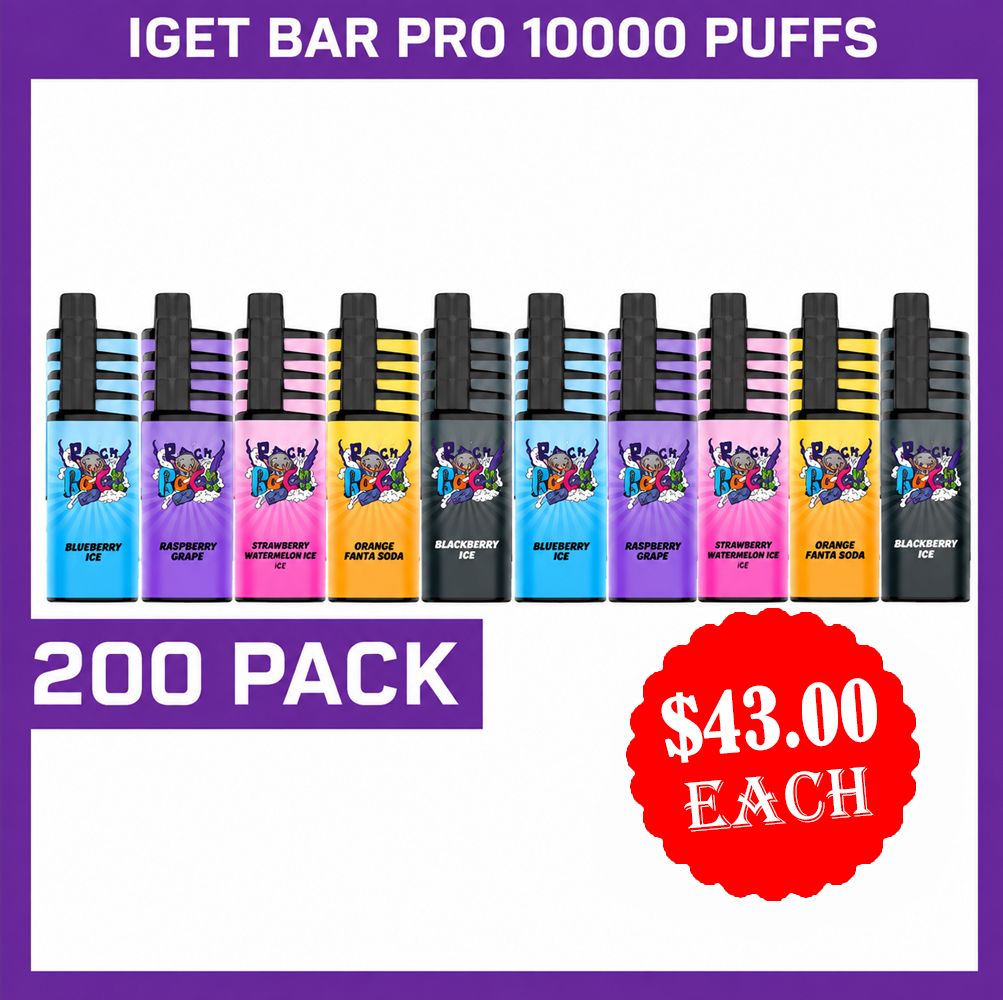 IGET BAR PRO 10000 PUFFS - 200 PACK